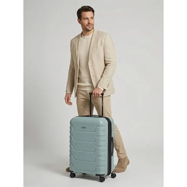 Smartbox Koffer M Erweiterbar 66 cm, Hartschalen Trolley 71–80L, leicht 3,8 kg, 4 Rollen, TSA Schloss, Mittelgroß Reisegepäck (Edition 01) – Bild 3