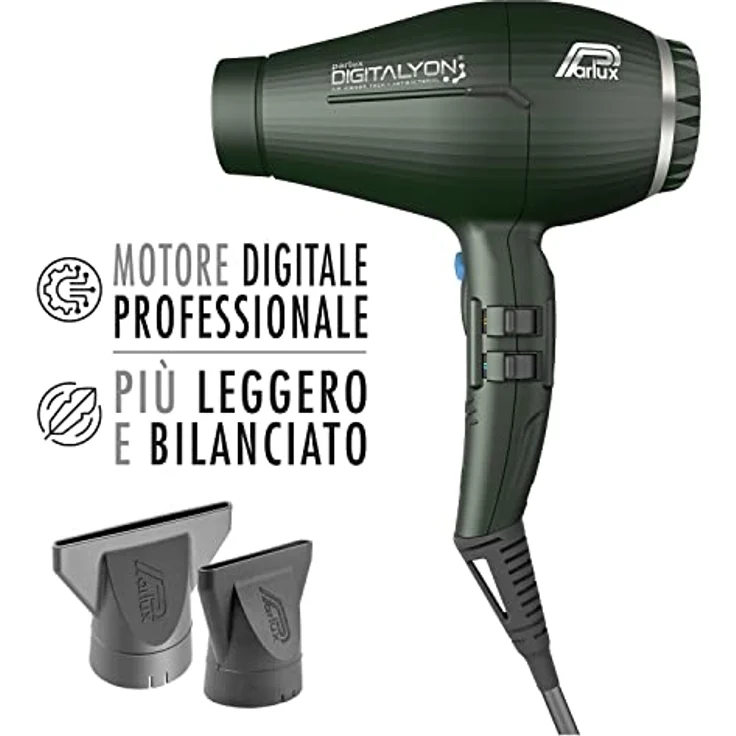 Parlux Digitalyon Haartrockner, 2400 Watt, Kaltstufe, Ionen-Technologie, anthrazit – Bild 2