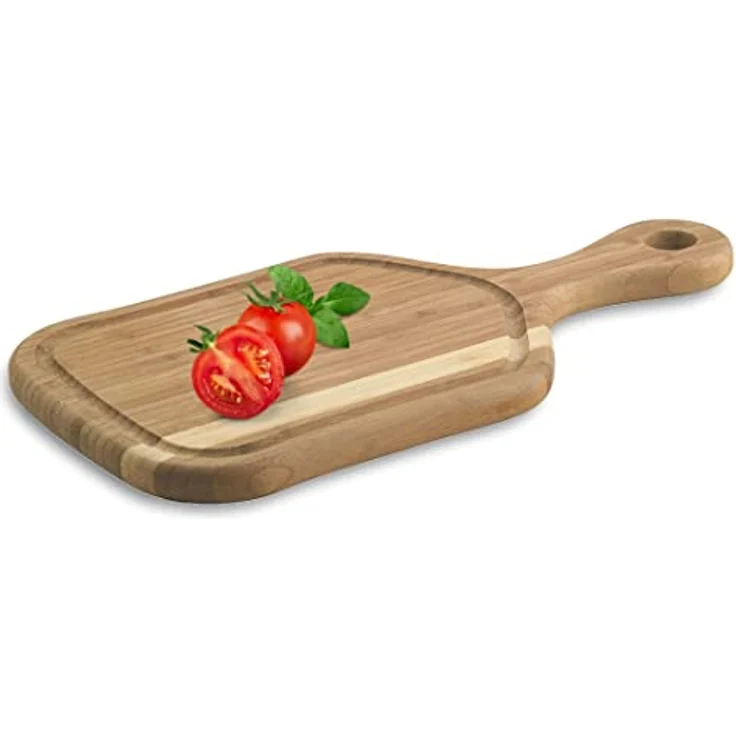 Richardson Sheffield PADDLE Schneidebrett, 2 x 38 x 19.3 cm, mit Saftrille, Holzbrett Küche, Cutting Board, Brettchen, Küchenutensilien Holz, Bambus, Braun – Bild 6