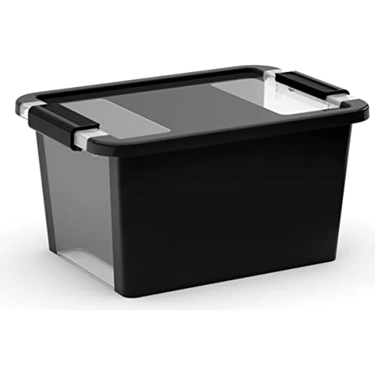PROREGAL Mehrzweck Aufbewahrungsbehälter STORAGE 10er Set mit Deckel | 11 Liter | Schwarz | Robustes bruchsicheres Material | Verschiedene Größen verfügbar – Bild 1