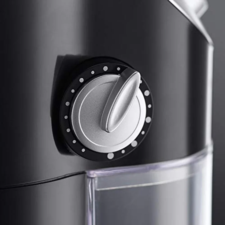 Russell Hobbs Kaffeemühle [Elektrisch mit Scheibenmahlwerk] Classics (variable Mahlgradeinstellungen pulverfein bis grob für Kaffeebohnen, Nüsse, Gewürze, Getreide, 100 g Fassungsvermögen) 23120-56 – Bild 4