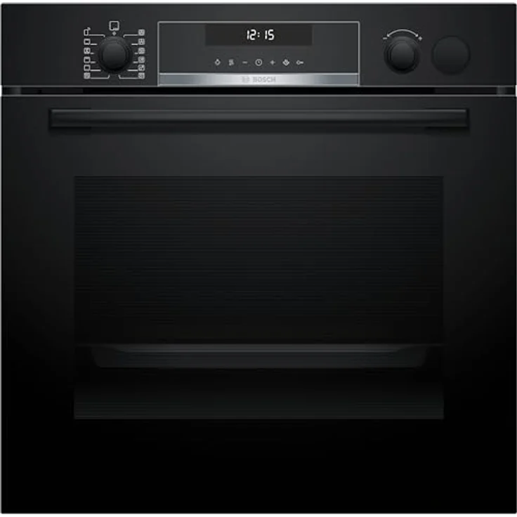 Bosch Serie 6 Einbau-Backofen mit Dampfunterstützung, 60 x 60 cm, Schwarz, HRG578CB7 mit Pyrolyse-Selbstreinigung – Bild 1