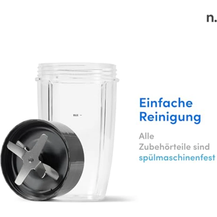 NUTRiBULLET 900 W ? ABZIEHER Nährstoffen patentierte Technologie ? Entsafter für Zubereitungen Kulinarische Healthy ? Vorreiniger Kulinarische mit Cup To Go für zu nutriblast mit sich, Kunststoff, Champagne 900W, 29 x 17 x 34 cm – Bild 6