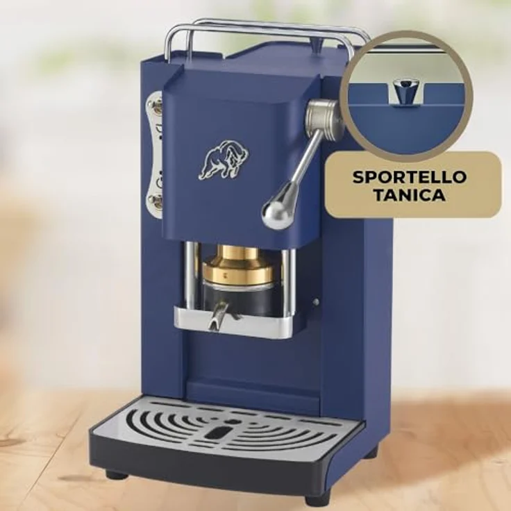 Faber Pro Essential Navy Blue Chrom, Kapselmaschine in Blau und Silber mit modernem Design – Bild 9