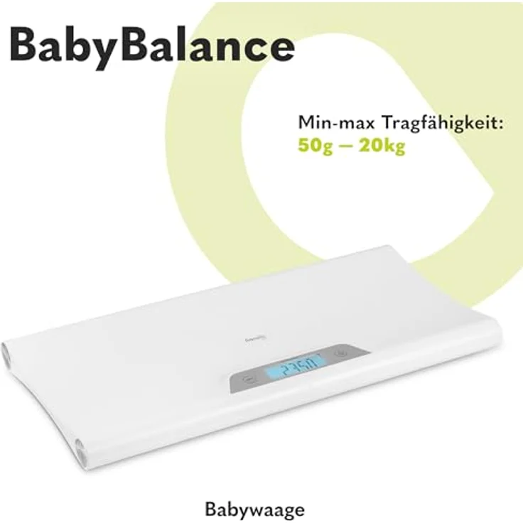 lionelo Personenwaage Babybalance, Set, Digital/Messwertspeicher/50g-20kg/4 Gewichtseinheiten – Bild 2