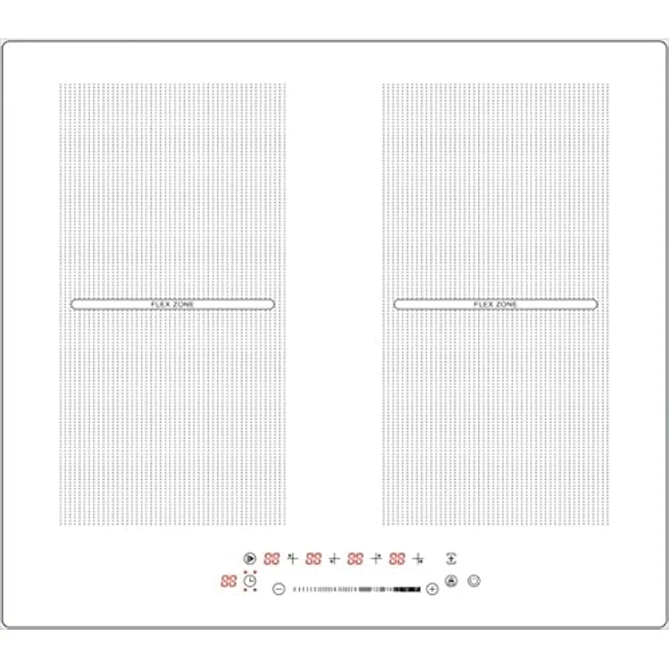 Acopino KMI4DF Induktionskochfeld, Glaskeramik, 6000W, 60 x 52 cm, 2 Doubleflex-Kochzonen, rahmenlos, Sensor Touch Control, 220-240V – Bild 5