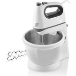 ETA Handmixer Crema II mit Schüssel I Schlagen, Kneten I 400W I 5 Geschwindigkeitsstufen + TURBO-Taste I Rotationsschüssel 3,6l I 2x Edelstahlrührbesen, 2x Edelstahlknethaken