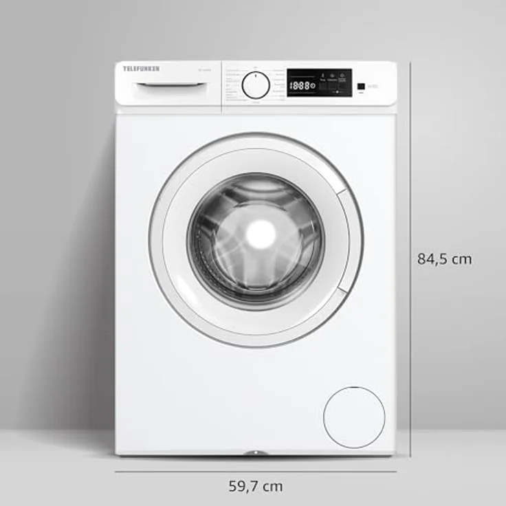 Telefunken Waschmaschine 7kg Frontlader 1400 U/Min. Inverter Motor Schontrommel 15 Programme W714A1W weiß – Bild 6