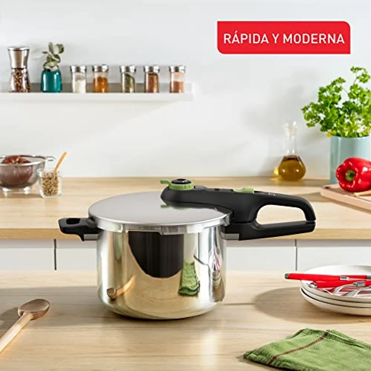 Tefal Secure Trendy 8L Grün mit Schloss – Bild 2