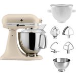 KitchenAid Artisan 5KSM175 Icelover Küchenmaschine mit Eiszubereiter, 4,8 L, silber