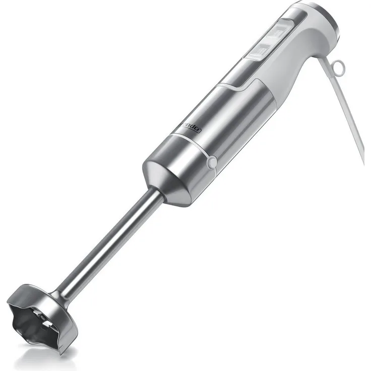 Arendo Stabmixer Pürierstab, Edelstahl, 1000 W, stufenlose Regelung, Turbotaste, abnehmbarer Mixfuß, weiß, GS-zertifiziert