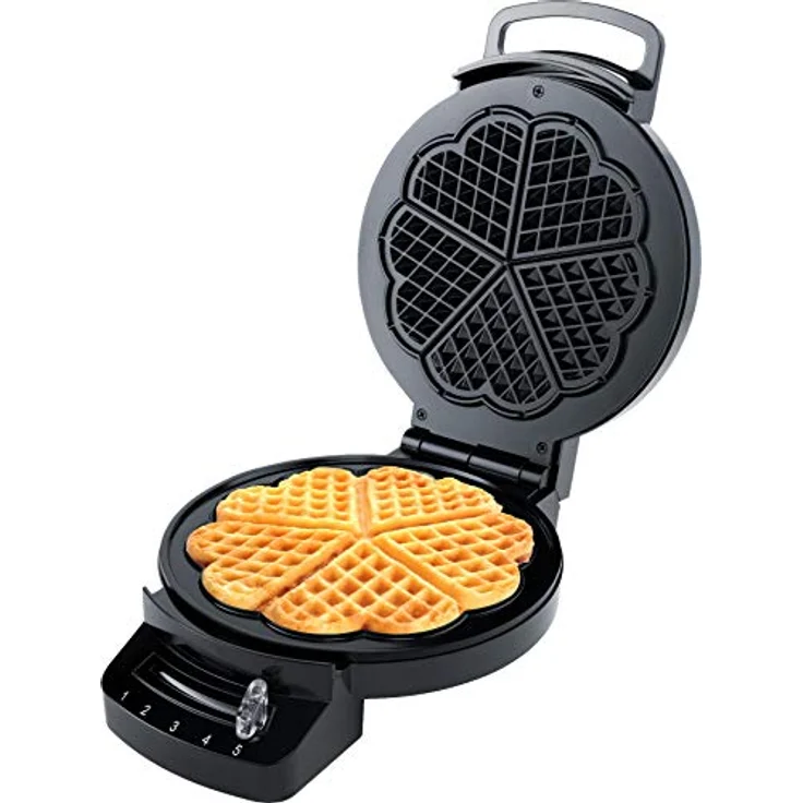 Steba Germany WE 1 Waffeleisen Antihaftbeschichtung, Kontrollleuchte, klappbar, stufenloser Temperaturregler Schwarz – Bild 6