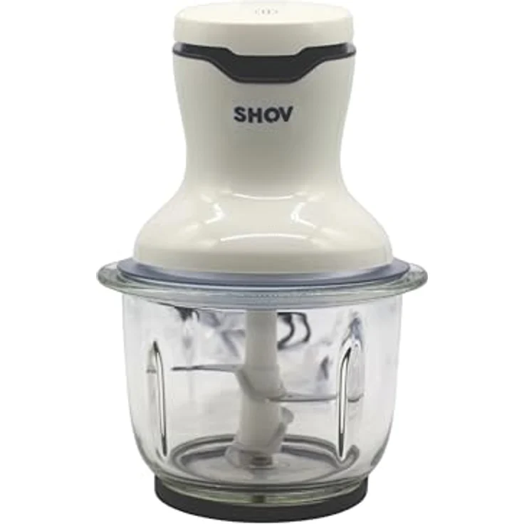 SHOV Elektrischer Mini-Zerkleinerer 300 W, 700 ml Glasbehälter & 4 scharfe Messer für präzises Zerkleinern – Bild 9