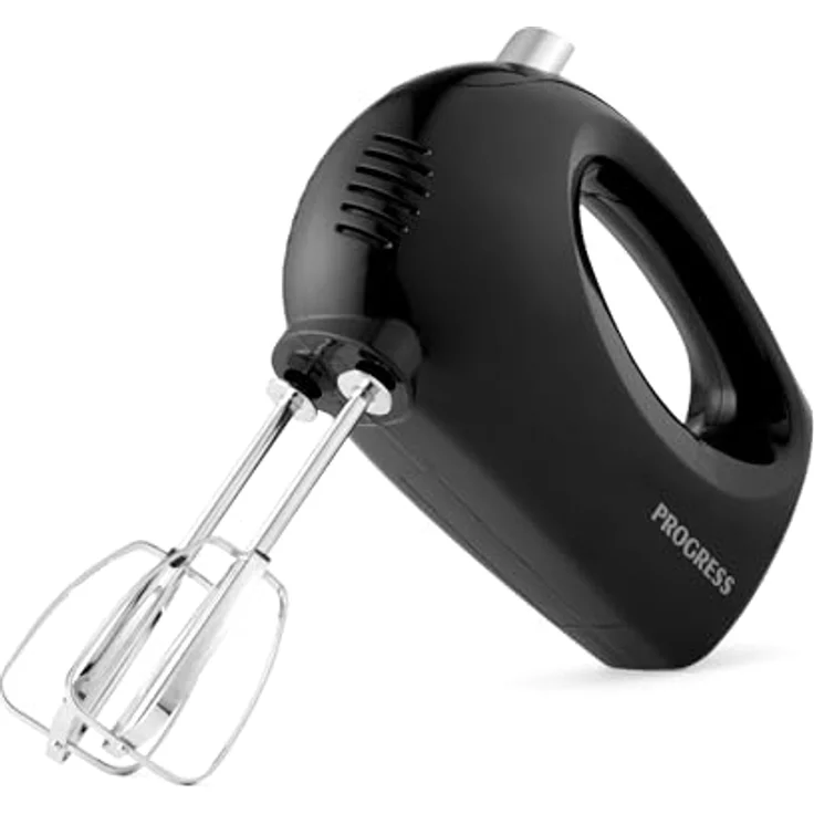 Progress EK5901PVDE Handmixer – elektrischer Handquirl mit 5 Geschwindigkeitsstufen, Auswurffunktion, 250 W, schwarz, ideal für Plätzchenteig und Kuchenteig – Bild 1