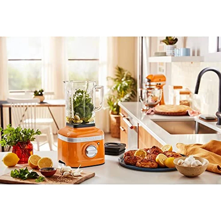 KitchenAid 5KSB4026EHY Standmixer, 1200W, 1,4L Glasbehälter, 5 Geschwindigkeiten, honey, Serie: 5KSB4026 – Bild 4