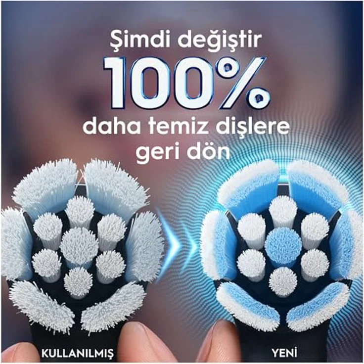 Oral-B iO Gentle Care, Ersatzbürsten für empfindliches Zahnfleisch, 4 Stück mit Farbwechsel-Borsten – Bild 5