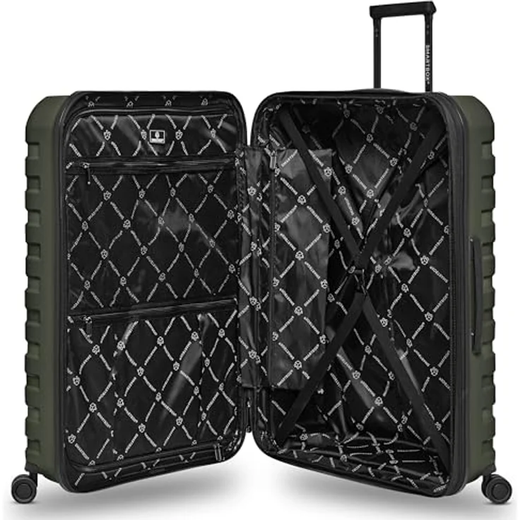 SMARTBOX Hartschalen Check-in Koffer | Großer XL Trolley 52 x 33 x 76 cm | erweiterbar auf 120 Liter | Polypropylen | 4 Doppelrollen & TSA-Schloss | leicht 4,2 kg (Edition 01) – Bild 5