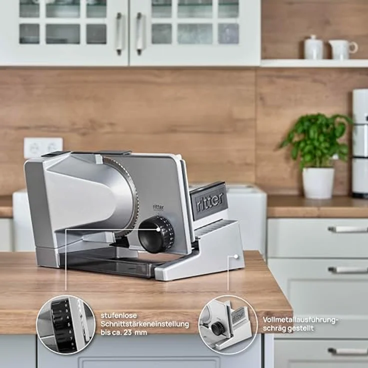 Ritter Allesschneider serano 5, elektrischer Allesschneider mit Gleichstrommotor, made in Germany – Bild 7