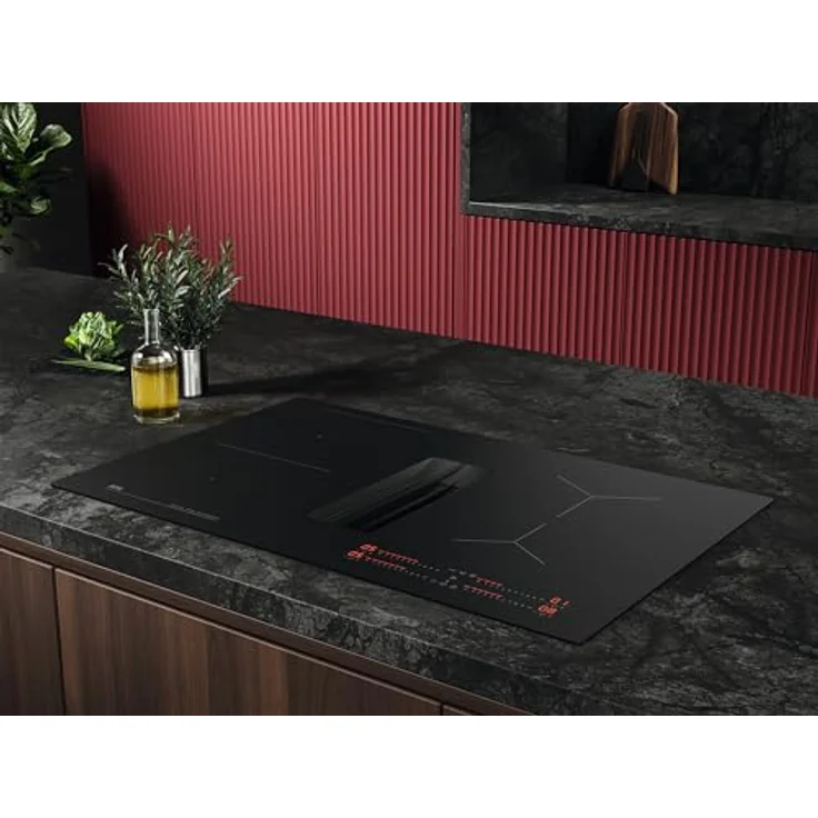 AEG TH84CB0BSZ, autarkes 83 cm Induktions Kochfeld mit 4 Zonen und integriertem Dunstabzug – Bild 3