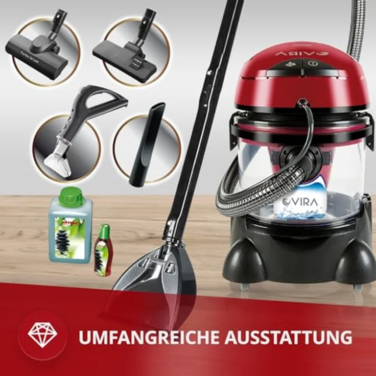 MPM MOD-22 Staubsauger 4,5 l Trommel-Vakuum Trocken&Nass 2400 W Beutellos – Bild 3
