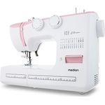 Medion® Freiarm-Nähmaschine MD 10689, 60 Stichmuster, 4 Schritte Knopfloch, 24 Programme, Automatische Einfädler, Doppelnadelfunktion, Nählicht