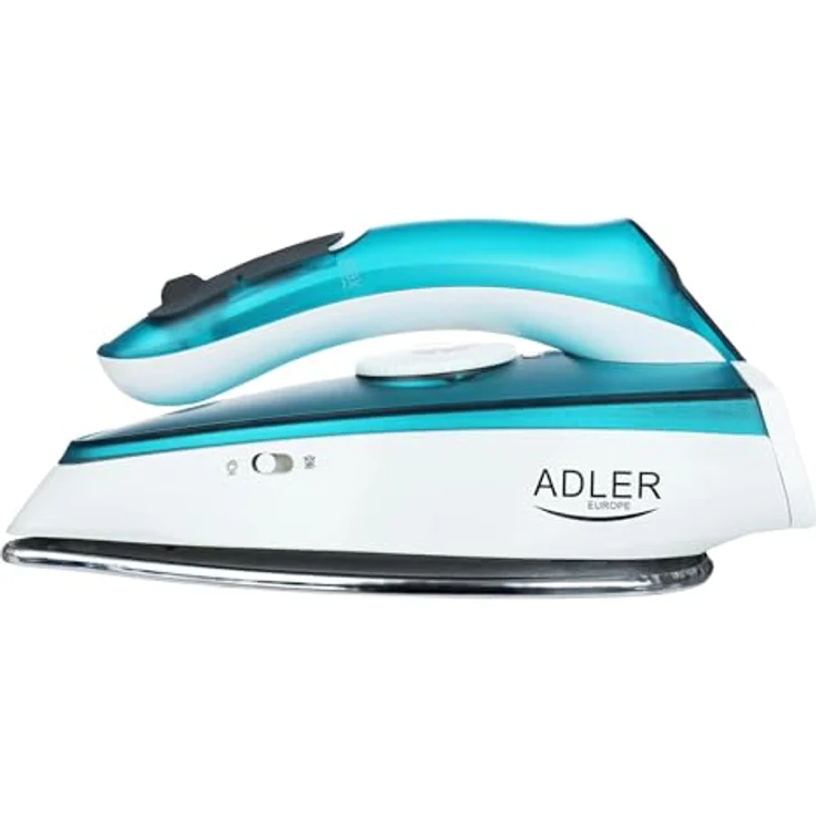 ADLER EUROPE Reisebügeleisen Mini 1700W, Kompakt mit klappbarem Griff, 70g Dampfstoss, Edelstahlsohle, 60ml Wassertank, 1,94 m Kabel – Bild 3