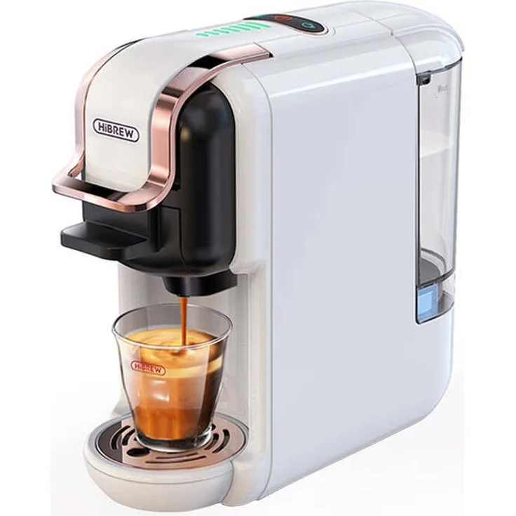 HiBREW 5-in-1-Kapselkaffeemaschine H2B, 1450 W, 19 bar, 600 ml, weiß