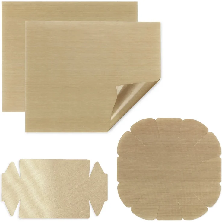 Maximex Backmatte Antihaft-Zuschnitt, 4-tlg. Kunststoff-Set für runde und eckige Backformen, wiederverwendbar bis 260 °C, spülmaschinenfest