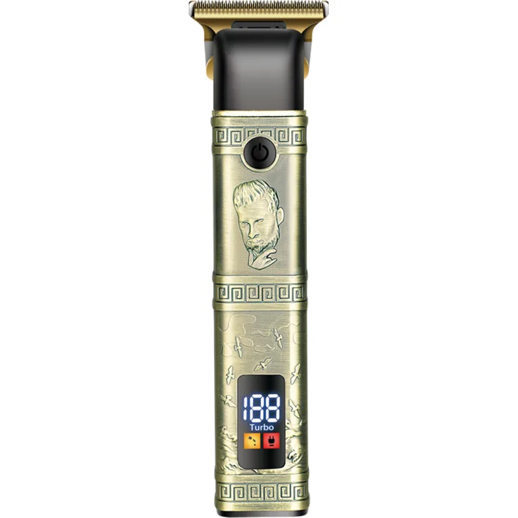 DALING DL-1636 Haarschneider Bart Rasierer Trimmer Profi Haarschneidemaschine Clipper Haar Akku, Goldfarben, USB-C Ladung, 180 Minuten Laufzeit