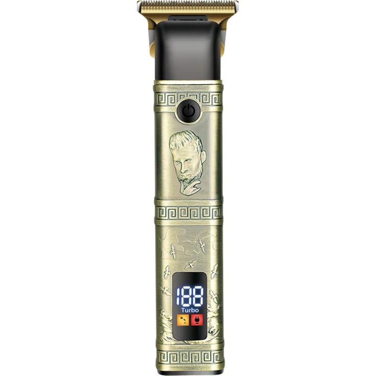 DALING DL-1636 Haarschneider Bart Rasierer Trimmer Profi Haarschneidemaschine Clipper Haar Akku, Goldfarben, USB-C Ladung, 180 Minuten Laufzeit