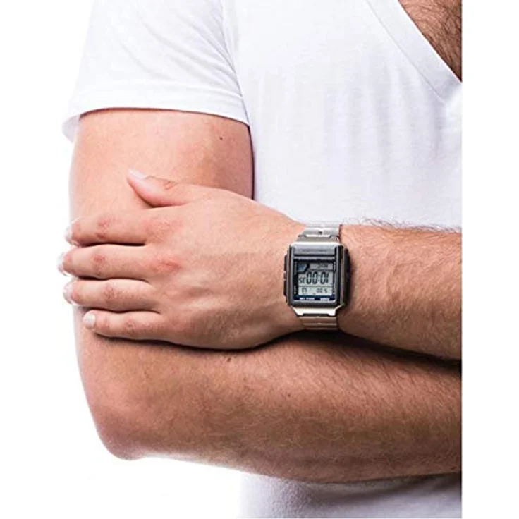 Casio Herren Funkuhr WV-59RD-1AEF Edelstahl, digital – Bild 7
