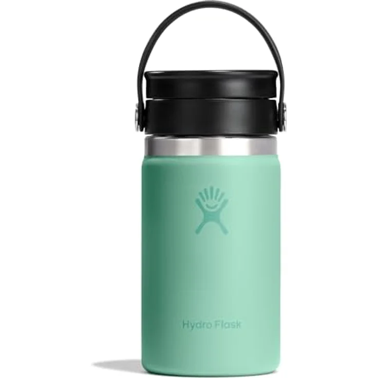Hydro Flask Wide Flex Sip Lid Coffee 355 ml (12 oz), Auslaufsicher, doppelwandige Vakuumisolierung, passt in Getränkehalter, hält 24 Std. kalt & 12 Std. heiß - Mermaid Green – Bild 1