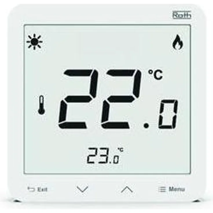 Roth Touchline SL Plus, Raumthermostat für Heizkörper mit präziser Temperaturregelung
