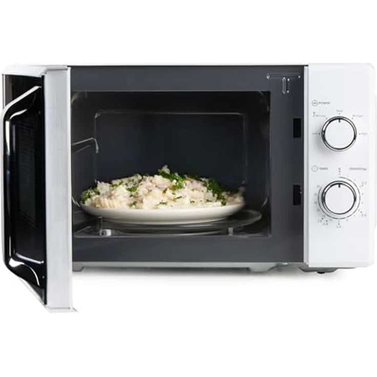 Domo DO3120 Solo-Mikrowelle - 20 L - 800 W - weiß mit Timer – Bild 3