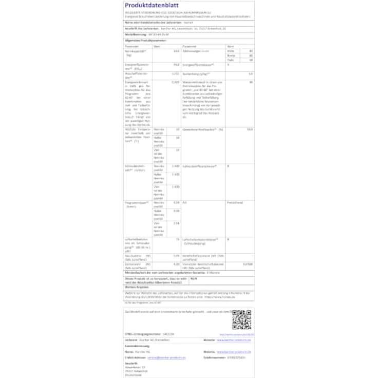 homeX WF1014H1A-W Waschmaschine 10 kg, Frontlader, 1.400 U/Min, Dampffunktion, AquaStop, Inverter Motor, 15 Programme – Bild 16