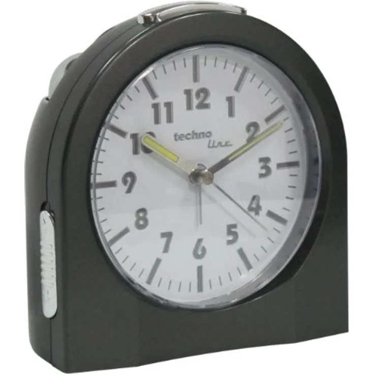 TECHNOLINE Model 3 XL, Analoger Wecker mit mechanischer Glocke, schwarzer Farbgebung und Schlummerfunktion – Bild 5