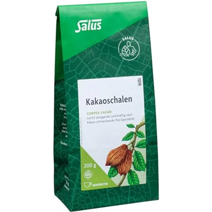 SALUS Pharma KAKAOSCHALEN Tee Bio Cortex Cacao, 200 g - hochwertige Bio-Zutaten für aromatischen Genuss – Bild 2