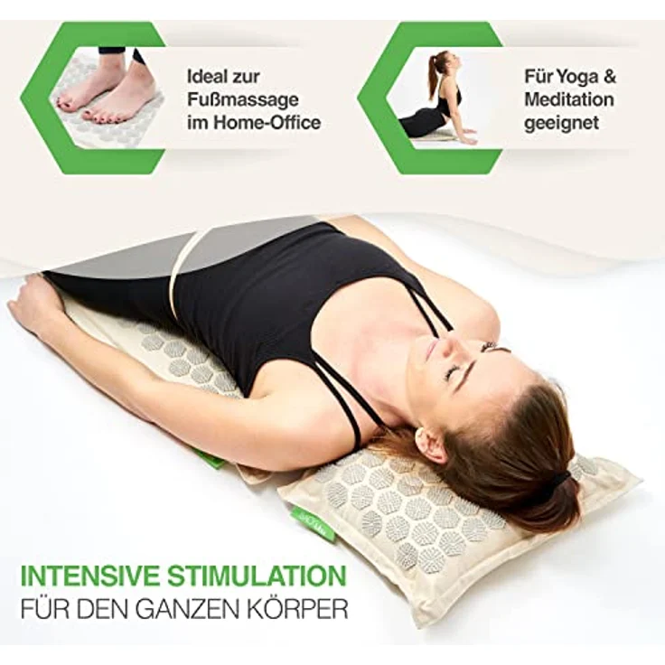 BACKLAxx® Akupressurmatte "Original" (Halbleinen, Kokosfaser, Naturlatex) - Preisvergleich – Bild 4