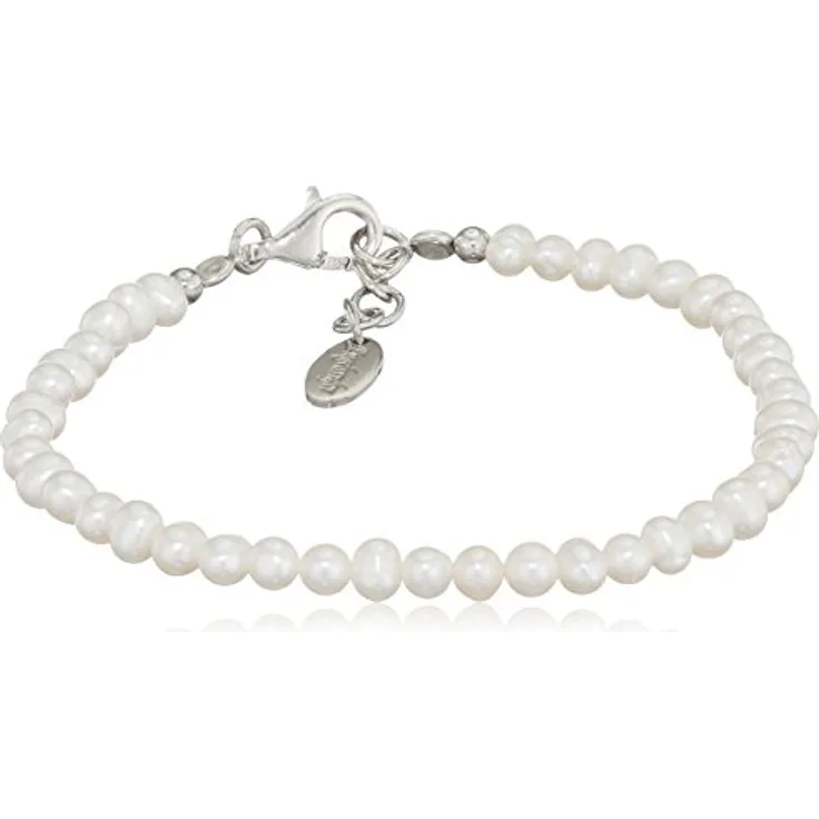 Engelsrufer Armband für Damen 925er-Sterlingsilber Süßwasserperlen Länge 18 cm + 2 cm