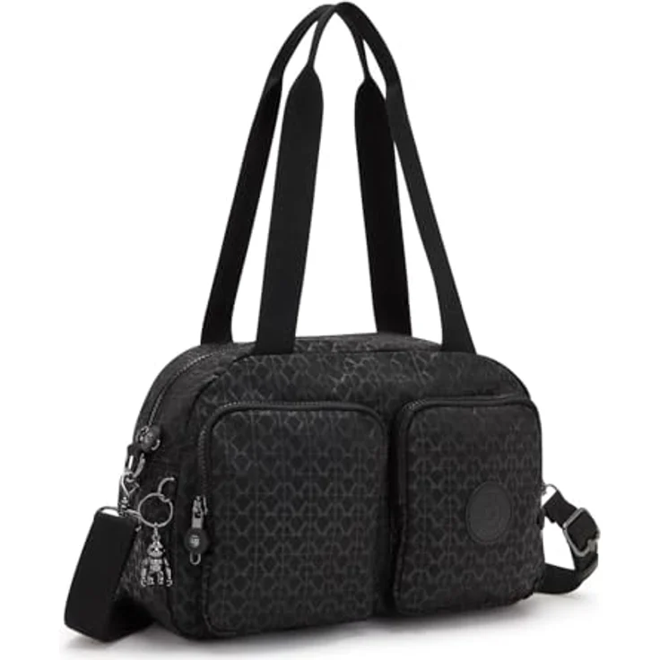 KIPLING Cool Defea Umhängetasche, sportive Schultertasche in Schwarz mit Zipperfächern und verstellbarem Schulterriemen – Bild 2