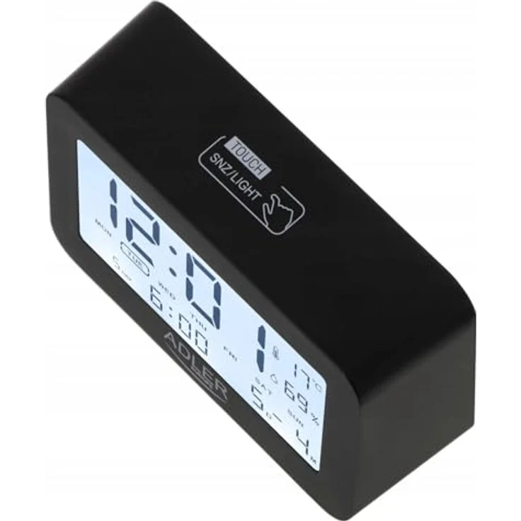 Adlereurope ADLER ad 1196b, Wecker in Schwarz mit hochwertigem Material, robust und langlebig – Bild 3