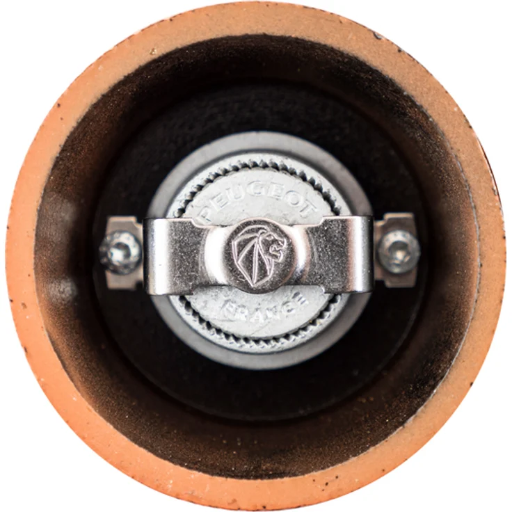 Peugeot Bali Fonte Manuelle Pfeffermühle, Klassische Mahlgradeinstellung, Höhe: 8 cm, Gusseisen, Orange, 35426 – Bild 3