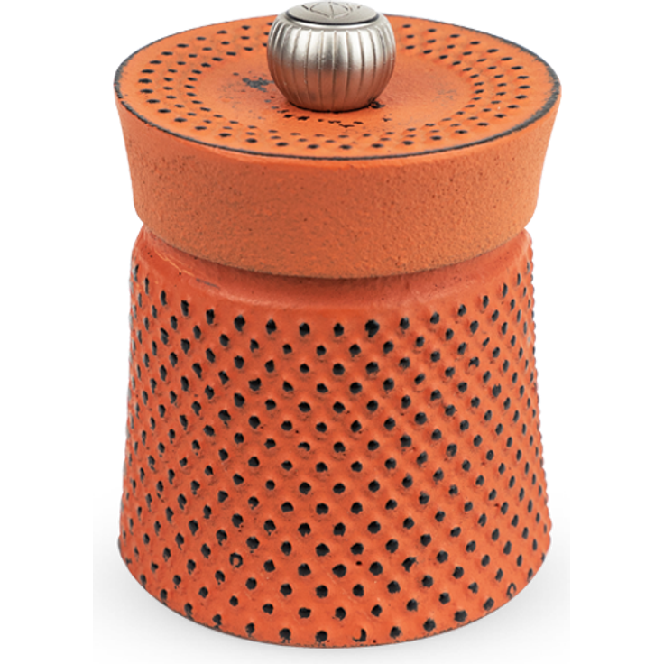 Peugeot Bali Fonte Manuelle Pfeffermühle, Klassische Mahlgradeinstellung, Höhe: 8 cm, Gusseisen, Orange, 35426 – Bild 2