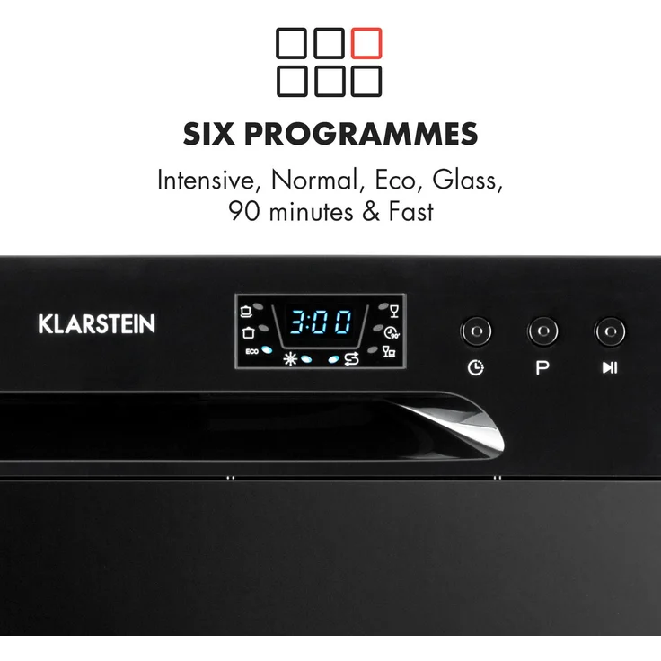 Klarstein Amazonia 8, Geschirrspüler, F, Geräuschemissionsklasse C, Geräuschemissionen 49 Dezibel – Bild 8