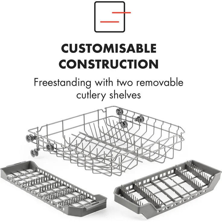 Klarstein Amazonia 8, Geschirrspüler, F, Geräuschemissionsklasse C, Geräuschemissionen 49 Dezibel – Bild 10