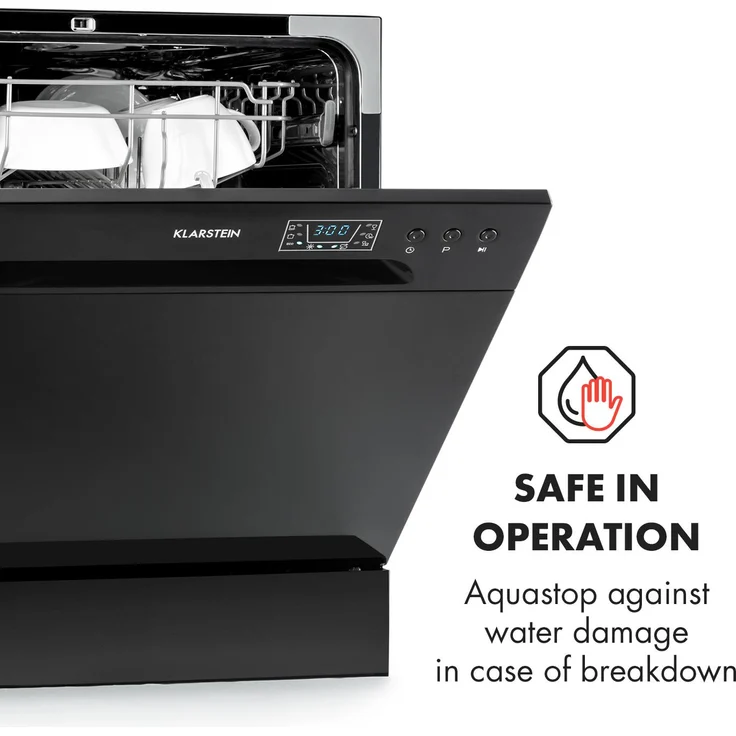 Klarstein Amazonia 8, Geschirrspüler, F, Geräuschemissionsklasse C, Geräuschemissionen 49 Dezibel – Bild 7
