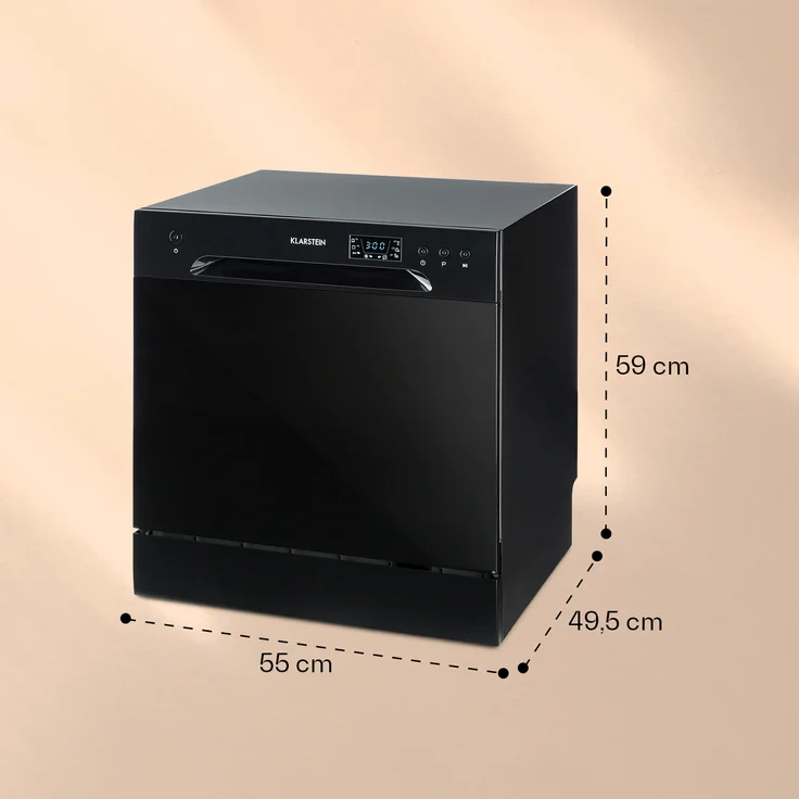 Klarstein Amazonia 8, Geschirrspüler, F, Geräuschemissionsklasse C, Geräuschemissionen 49 Dezibel – Bild 6