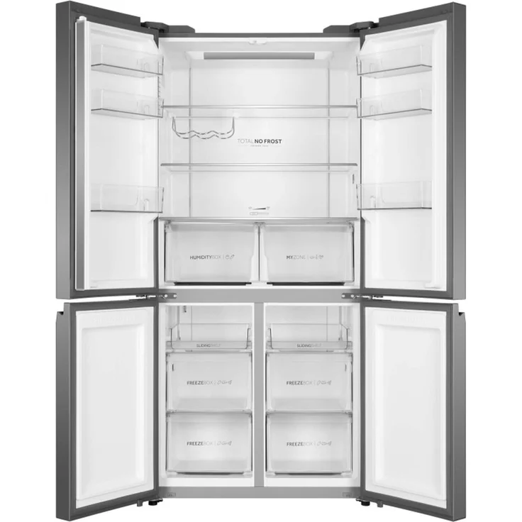 Haier HTF-540DGG7 Side-by-Side-Kühlschrank, freistehend, silber, NoFrost, 0-Grad-Zone, Schnellkühlen und -gefrieren, LED, Breite 90.8 cm, Energieklasse F – Bild 11