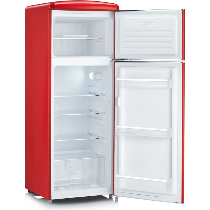 Severin RKG 8930 Kühl-Gefrierkombination, freistehend, rot, LED, Breite 55 cm, Energieklasse E – Bild 7