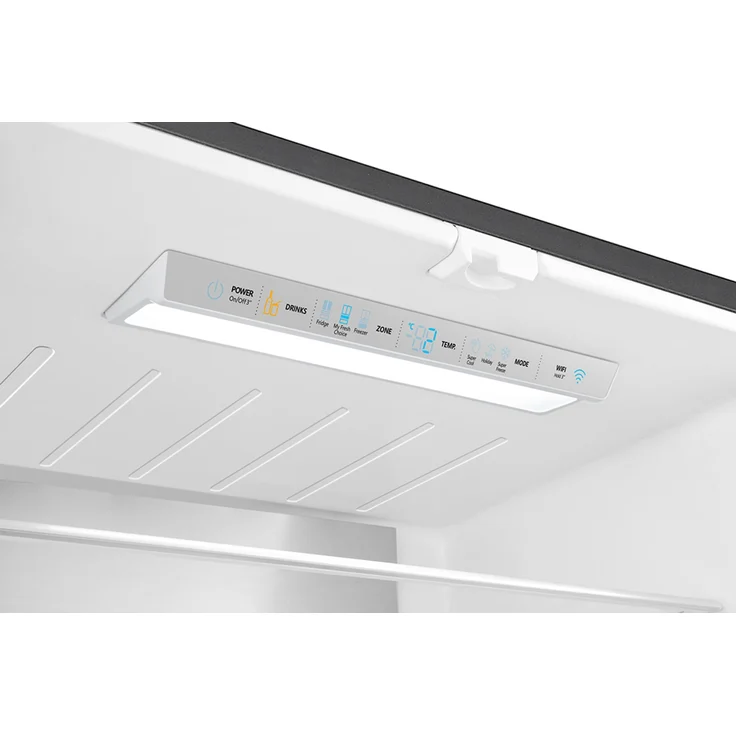 Hisense RF540N4SBF2 French-Door-Kühlschrank, freistehend, schwarz, NoFrost, Festwasseranschluss, LED, Türalarm, Schnellgefrieren, Breite 79.4 cm – Bild 11